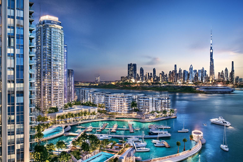 Dubai Creek Harbour waterfront skyline