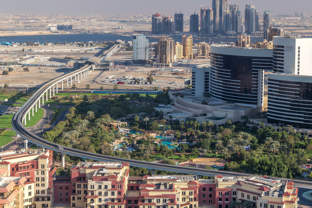 Al Jaddaf skyline and riverfront
